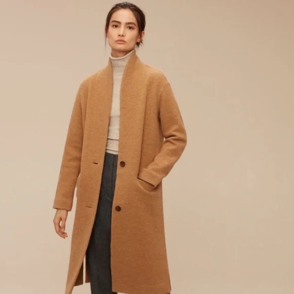 Wilfred Dujardin Mustard Yellow Wool Coat - Picture 4 of 14